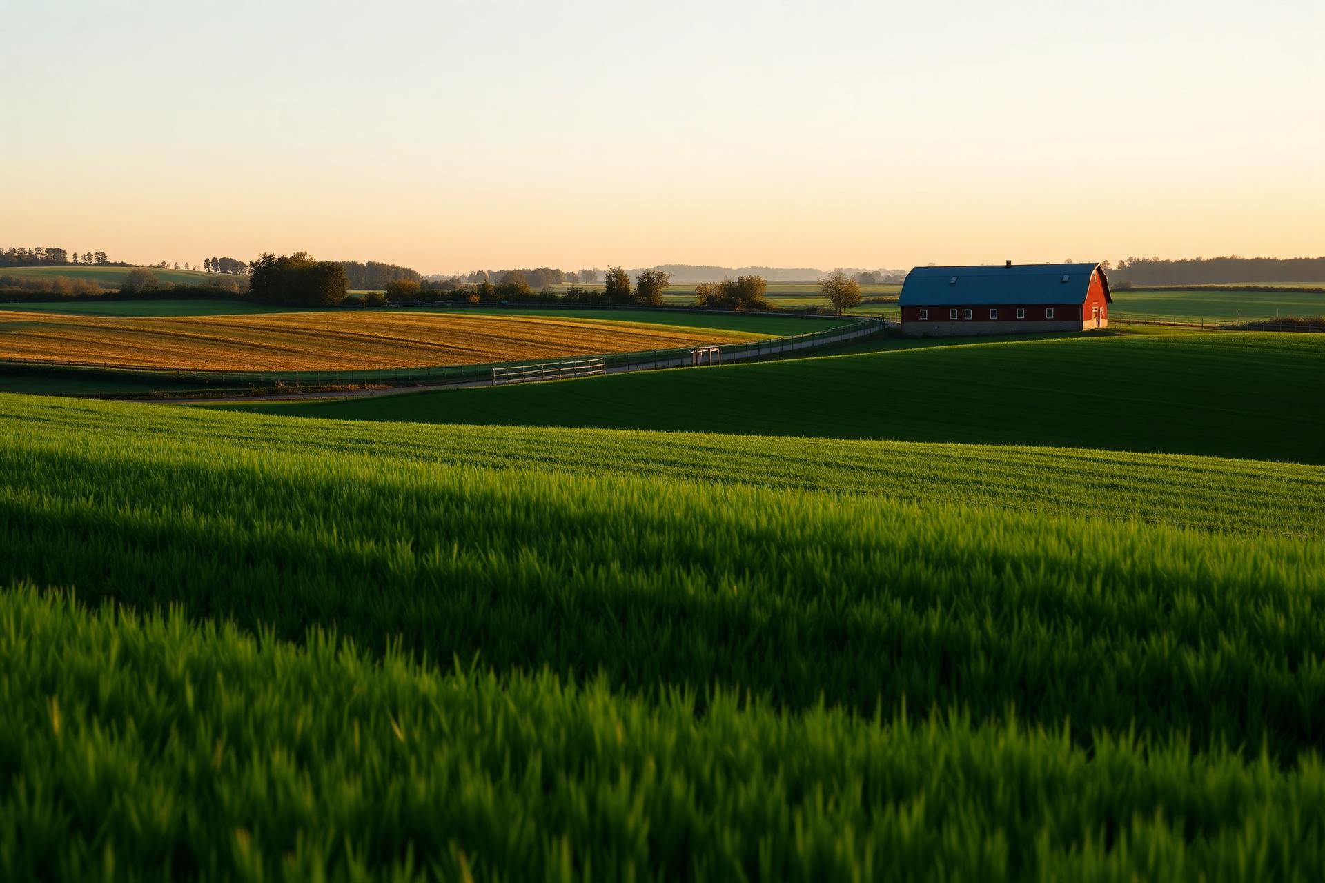 Landwirtschaftliche Landschaft in Deutschland